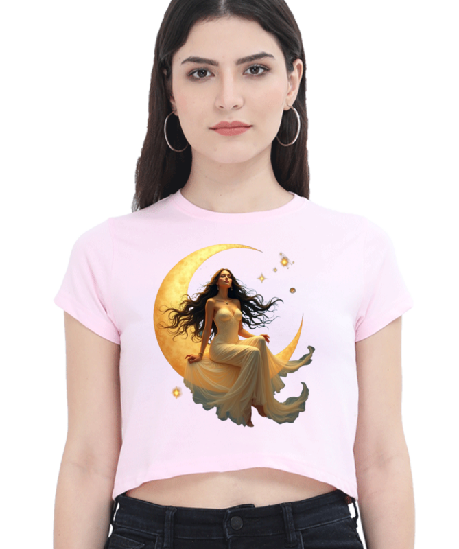 CELESTIAL GODDESS: Women's Crop Tank Top